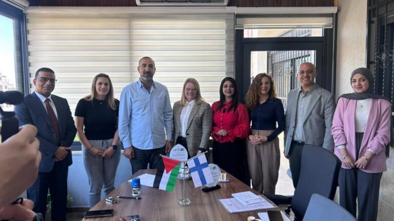 The Representative Office of Finland to Palestine and Witness Center-SHAHID Sign a Cooperation Agreement to Implement the Peacebuilding Academy Project in Five Governorates of the Northern West Bank